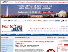Tablet Screenshot of pointofcare.net